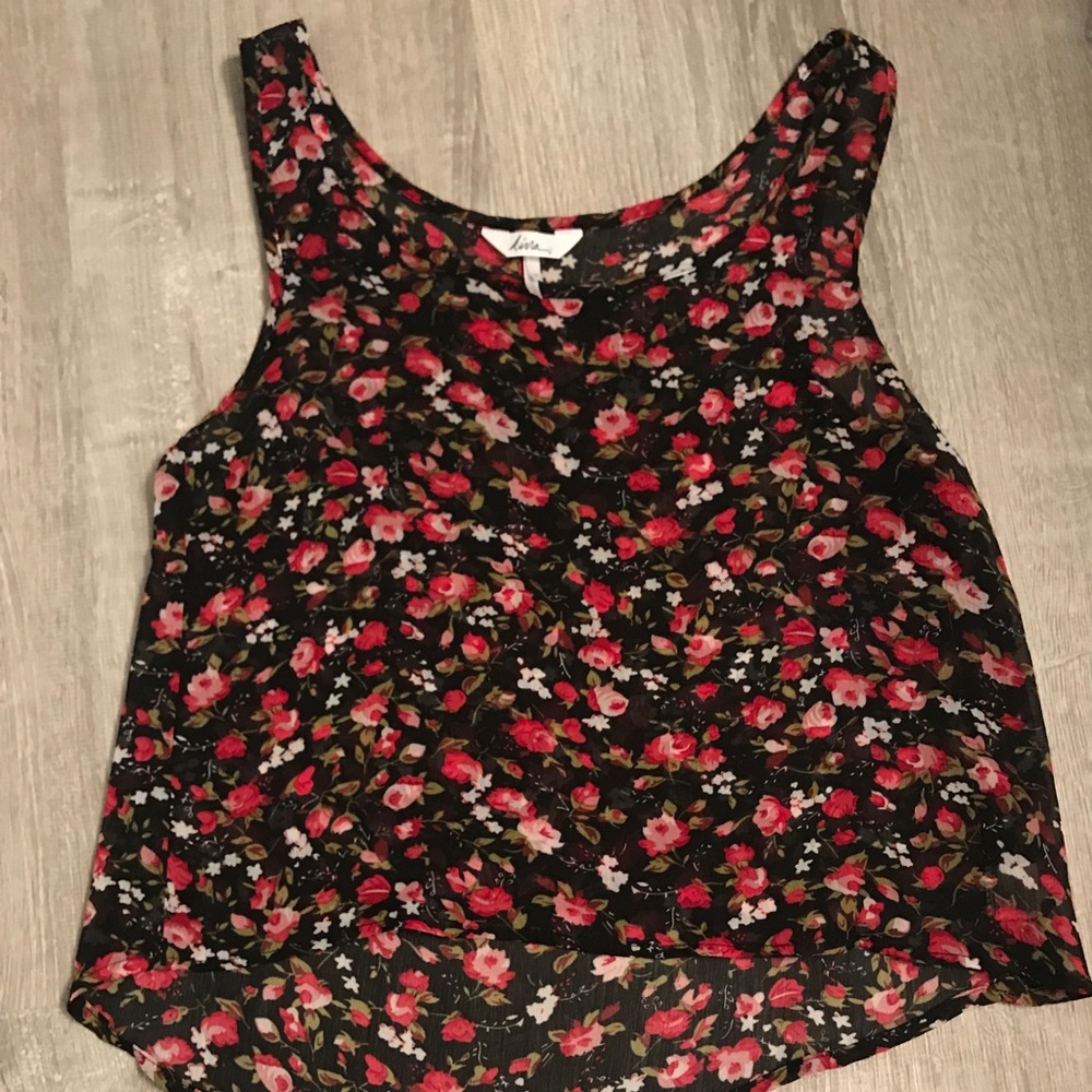 Sheer Rose Tank Top